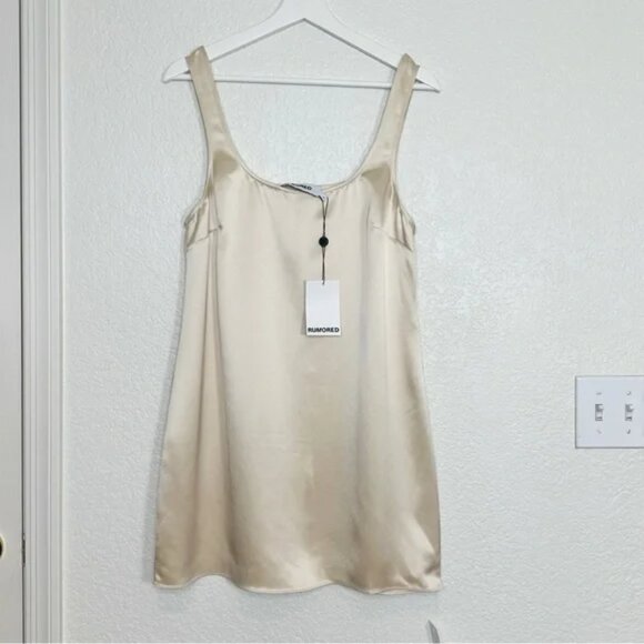 Rumored Monaco Mini Dress in Buttercream - M - NWT - Picture 3 of 6